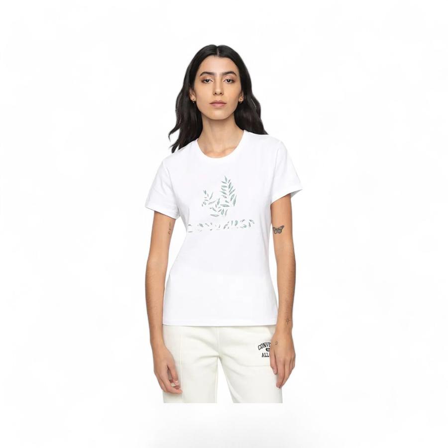 
                                Polera Mujer Converse Star Chevron Infill Blanco                            