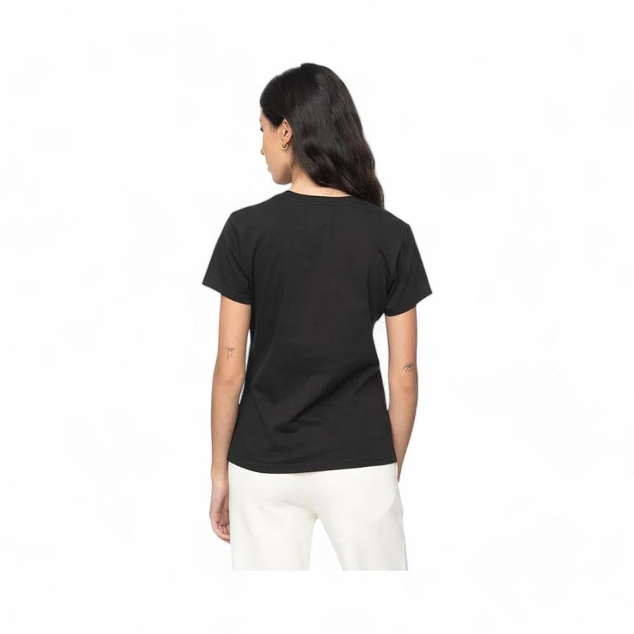 Polera Mujer Converse Spray Paint Skull Manga Corta Negro