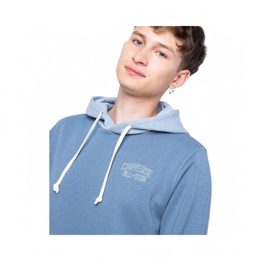 Polerón Hoodie Hombre Converse Retro Chuck Core Azul