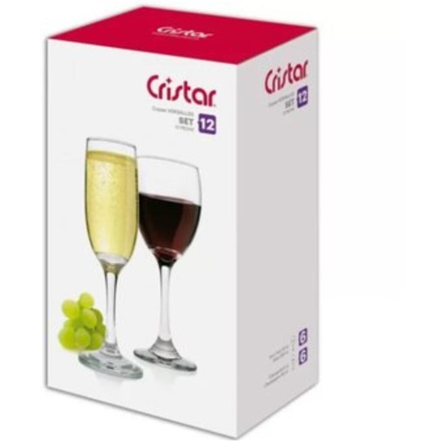 Set 12 Copas Champagne/vino Versalles