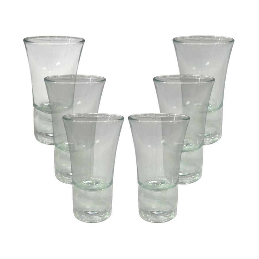 Display 6 Vasos Cristar Licor Lord Vidrio Transparente