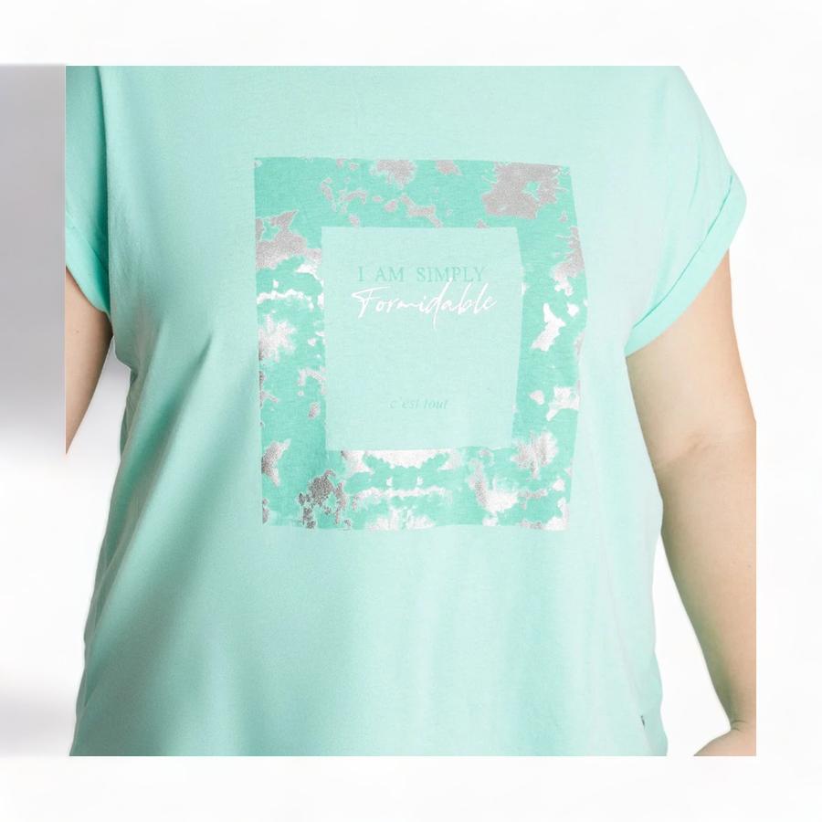 Polera Mujer Curvi con Argolla en Espalda Aqua
