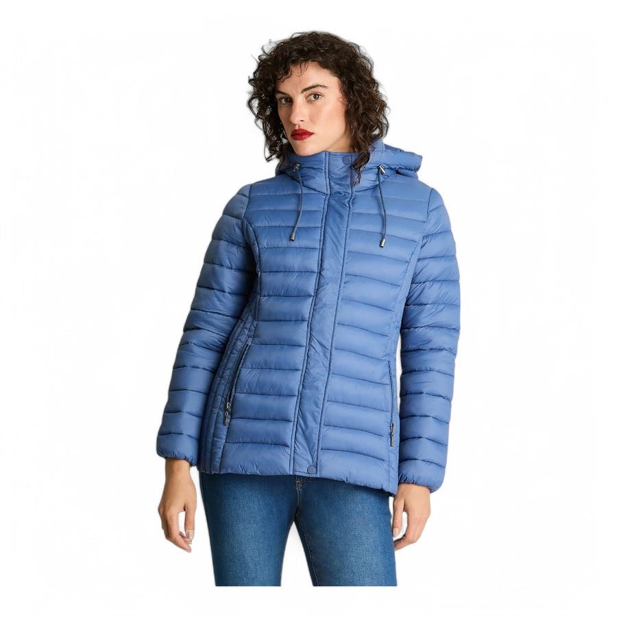 Parka Mujer Curvi Básica Corta Azul
