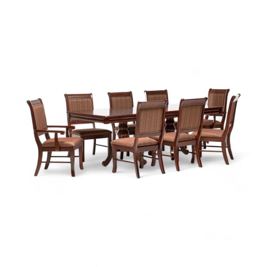 Comedor Daniels Ternara + 6 Sillas + 2 Sitiales Café
