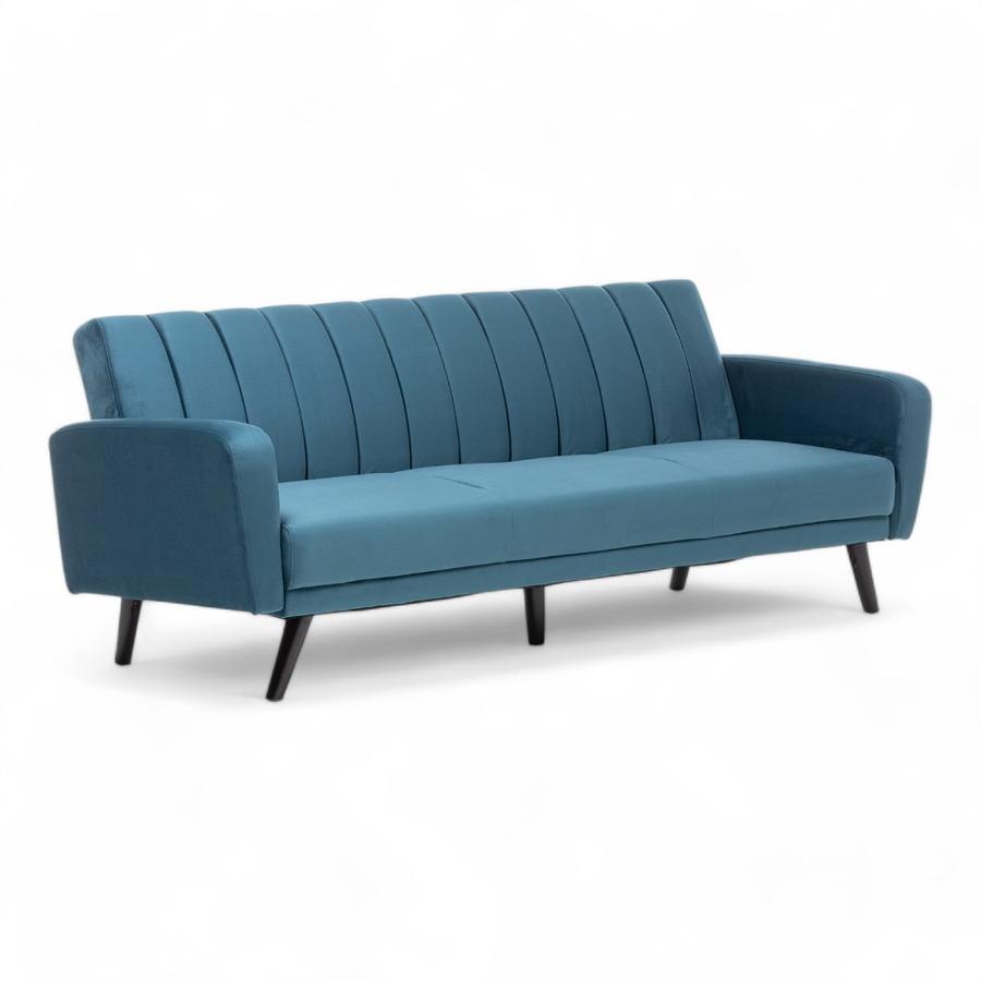 Sofa Futon Daniels Velvet Azul