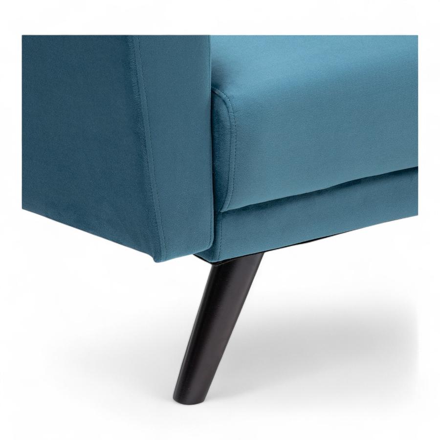 Sofa Futon Daniels Velvet Azul