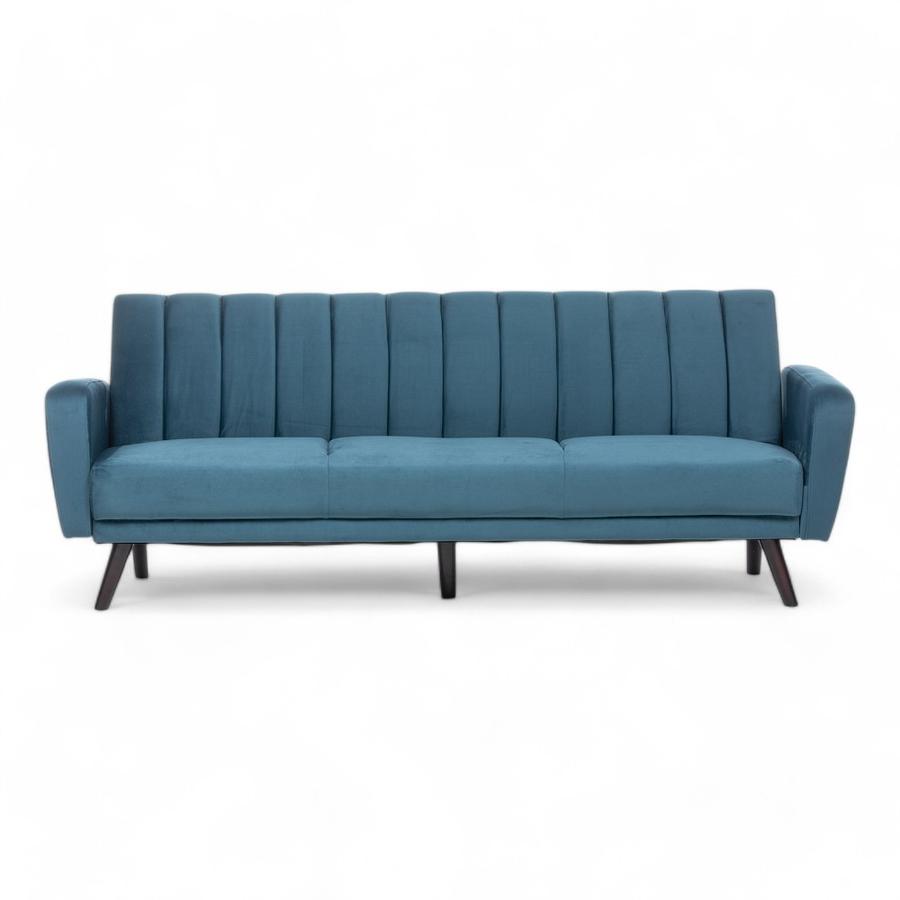 Sofa Futon Daniels Velvet Azul