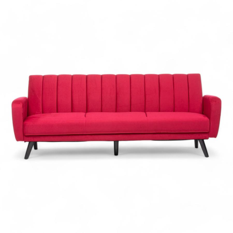 Sofa Futton Daniels Velvet Rojo