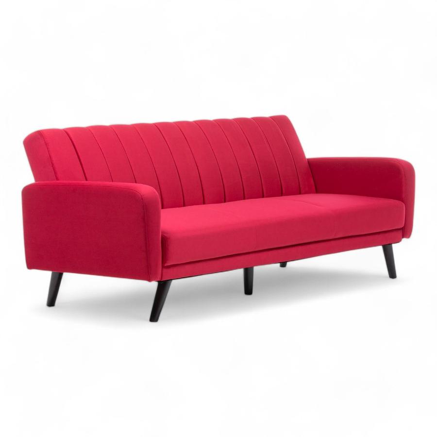 Sofa Futton Daniels Velvet Rojo