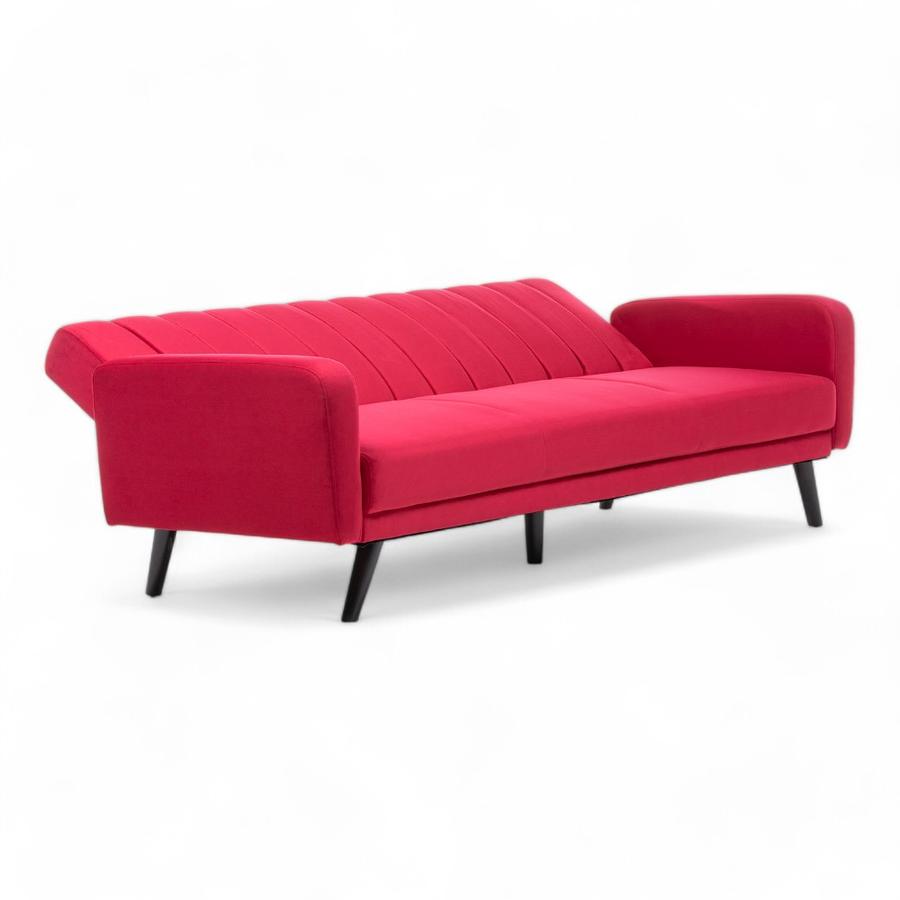 Sofa Futton Daniels Velvet Rojo
