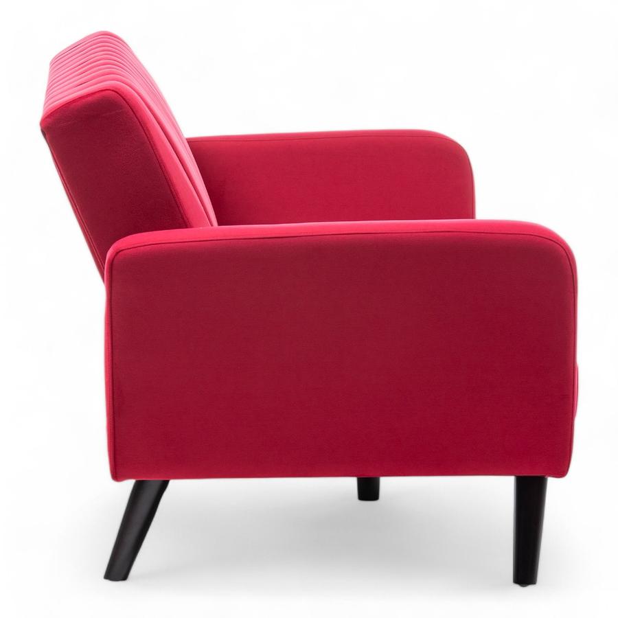 Sofa Futton Daniels Velvet Rojo