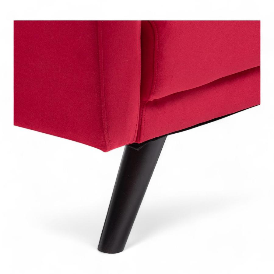 Sofa Futton Daniels Velvet Rojo