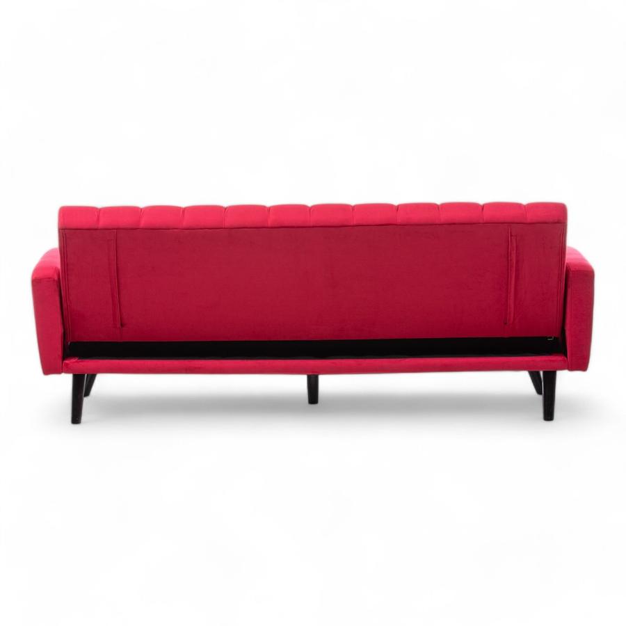 Sofa Futton Daniels Velvet Rojo