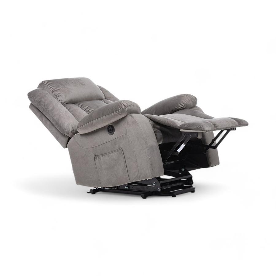 Berger Reclinable Daniels Francfort Masajeador 1 Cuerpo Gris