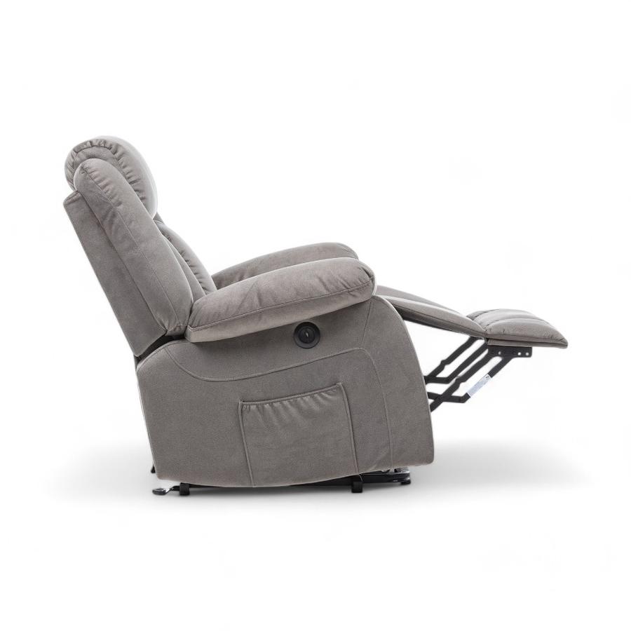 Berger Reclinable Daniels Francfort Masajeador 1 Cuerpo Gris