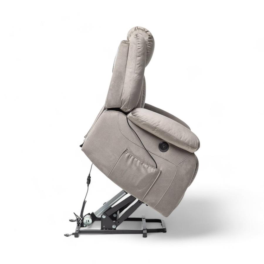 Berger Reclinable Daniels Francfort Masajeador 1 Cuerpo Gris