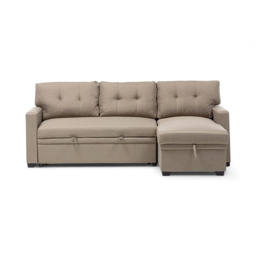 Sofá Seccional Cama Reversible Daniels Sidney 2 Plazas Beige