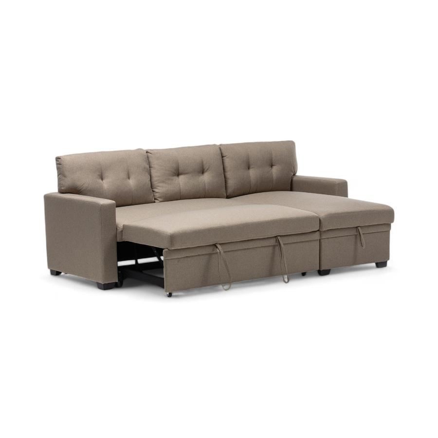 Sofá Seccional Cama Reversible Daniels Sidney 2 Plazas Beige