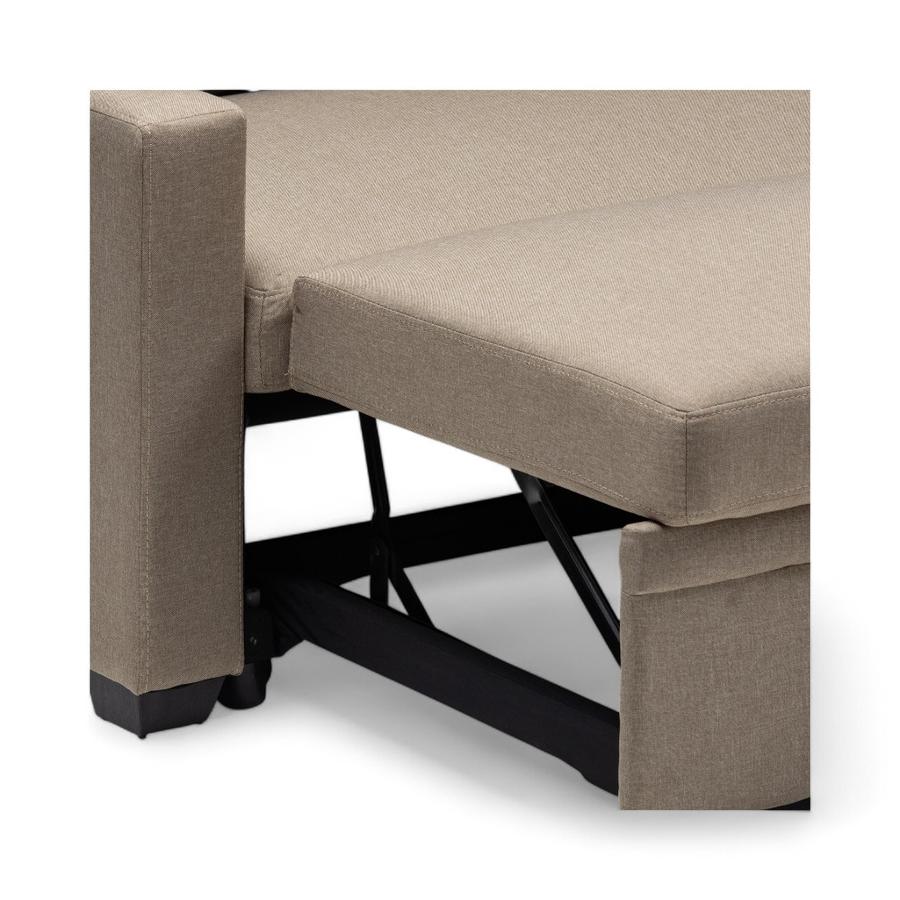 Sofá Seccional Cama Reversible Daniels Sidney 2 Plazas Beige