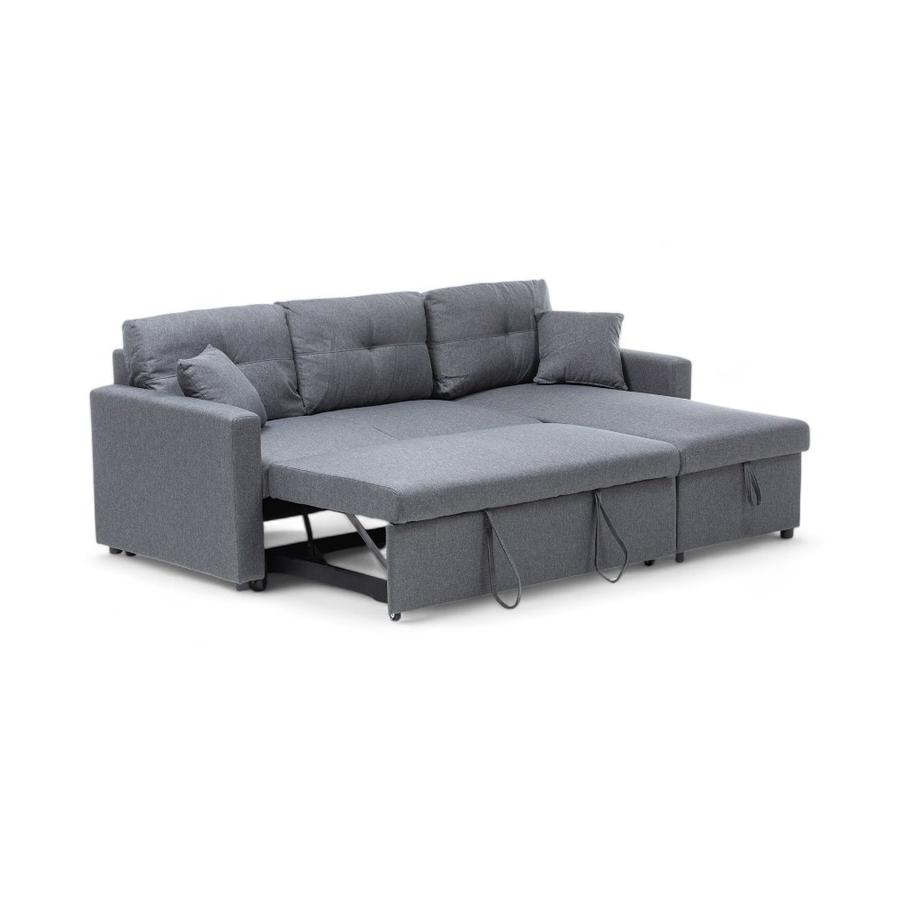Sofá Seccional Cama Reversible Daniels Sidney 2 Plazas Gris
