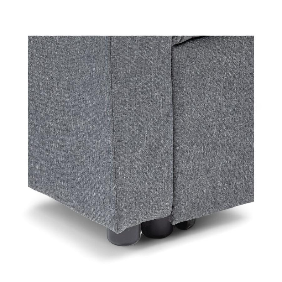 Sofá Seccional Cama Reversible Daniels Sidney 2 Plazas Gris
