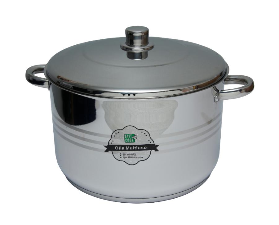 Cacerola Alta Acero 20 Cm Inox