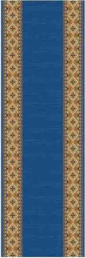 Alfombra Pasillo Izmir Azul 67x30 Cm