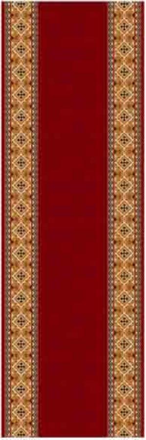 Alfombra Pasillo Izmir Rojo 67x30 Cm