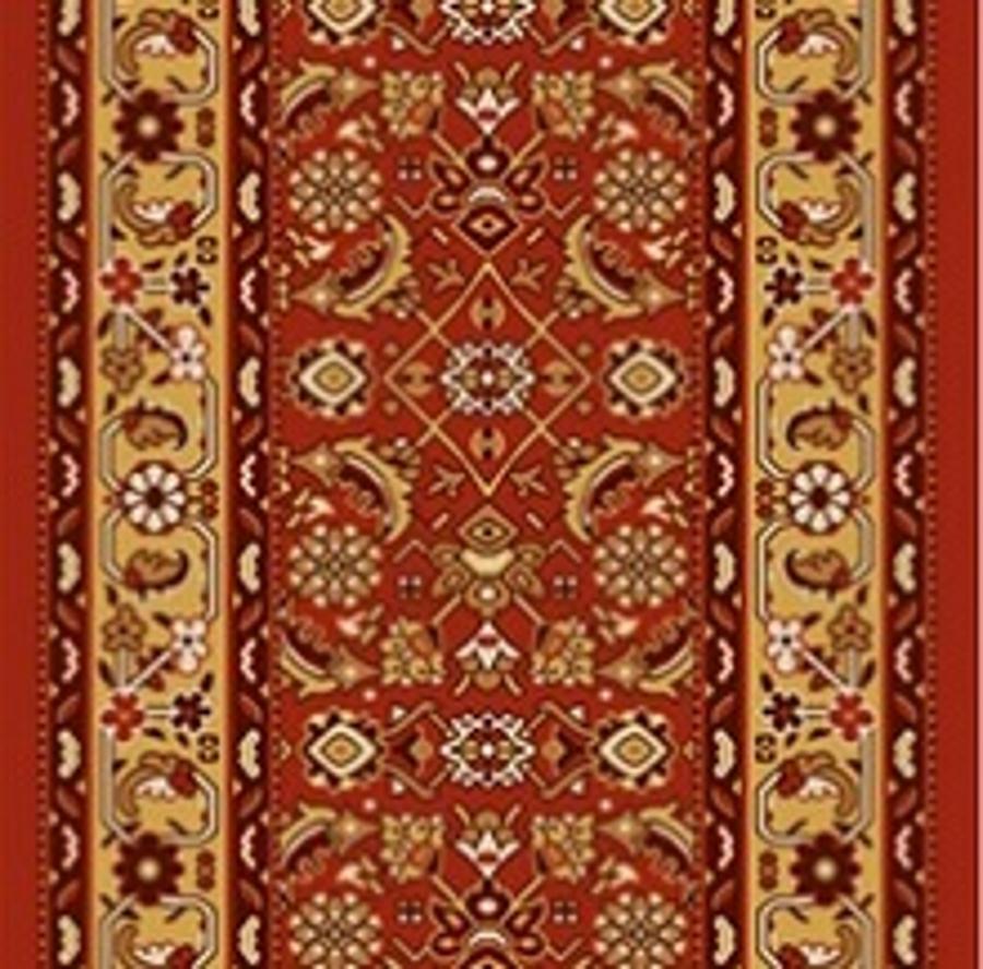 Alfombra Pasillo Clasico Terracota 67 Cm Ancho