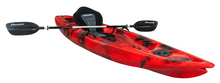 Kayak Single Travel Dimarine Camo-rojo