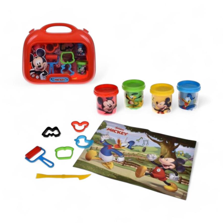 Set De Masas Disney Mickey Mouse Con Accesorios Maleta