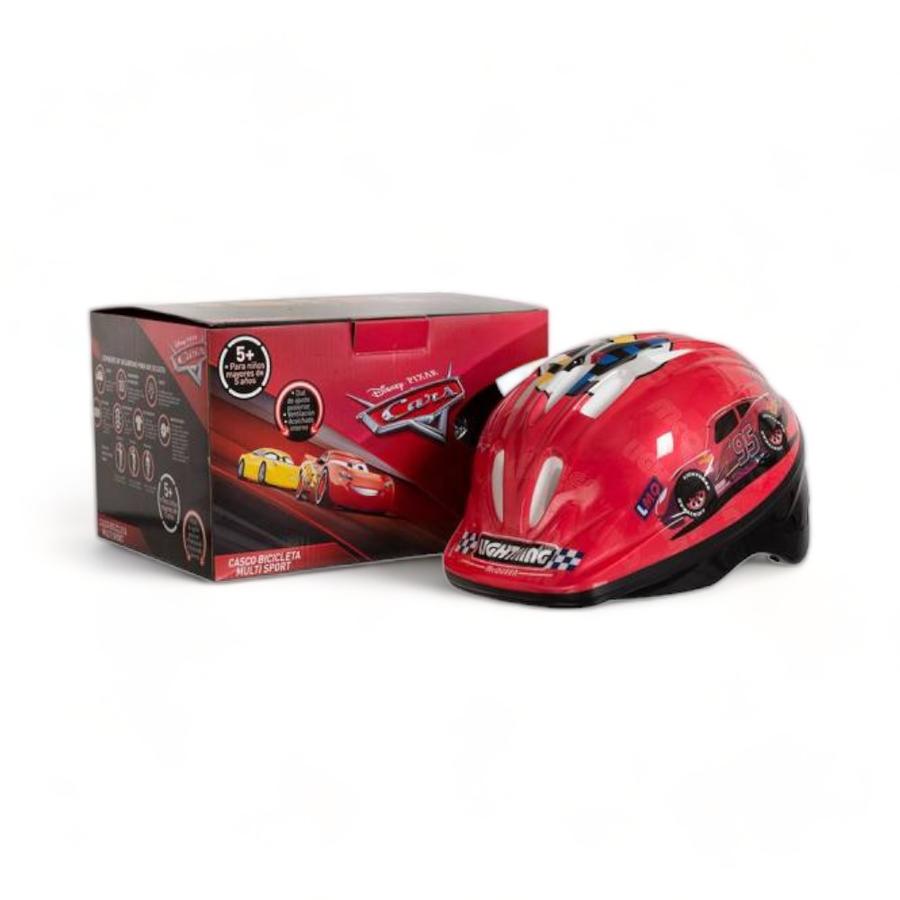 Casco Niño Disney Cars M 50-52 cm Rojo