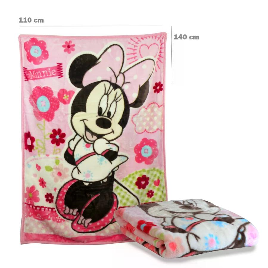 Cobertor Cuna Bebesit Minnie Rosado