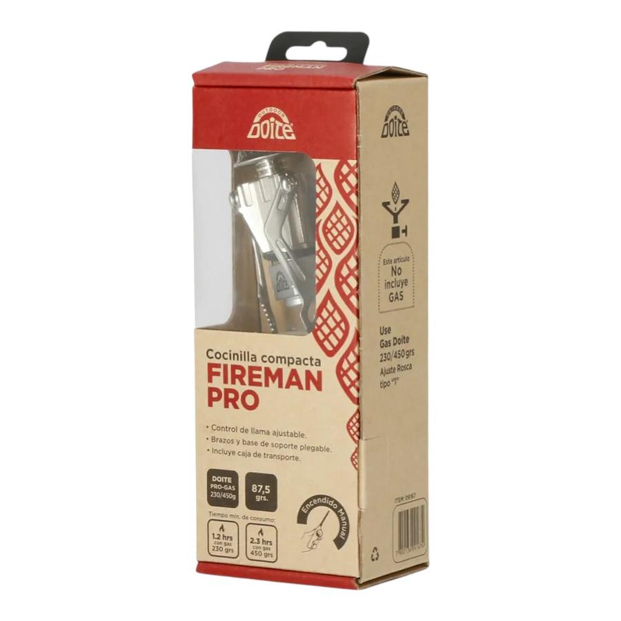 Cocinilla Compacta Fireman Pro Plateado Doite