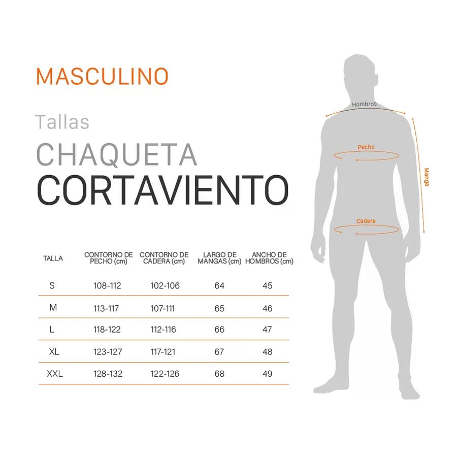 Cortaviento Impermeable Hombre Doite Storm Azul