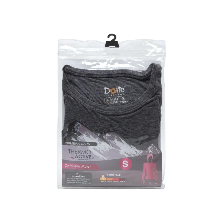 Camiseta Primera Capa Mujer Doite Thermoactive Gris