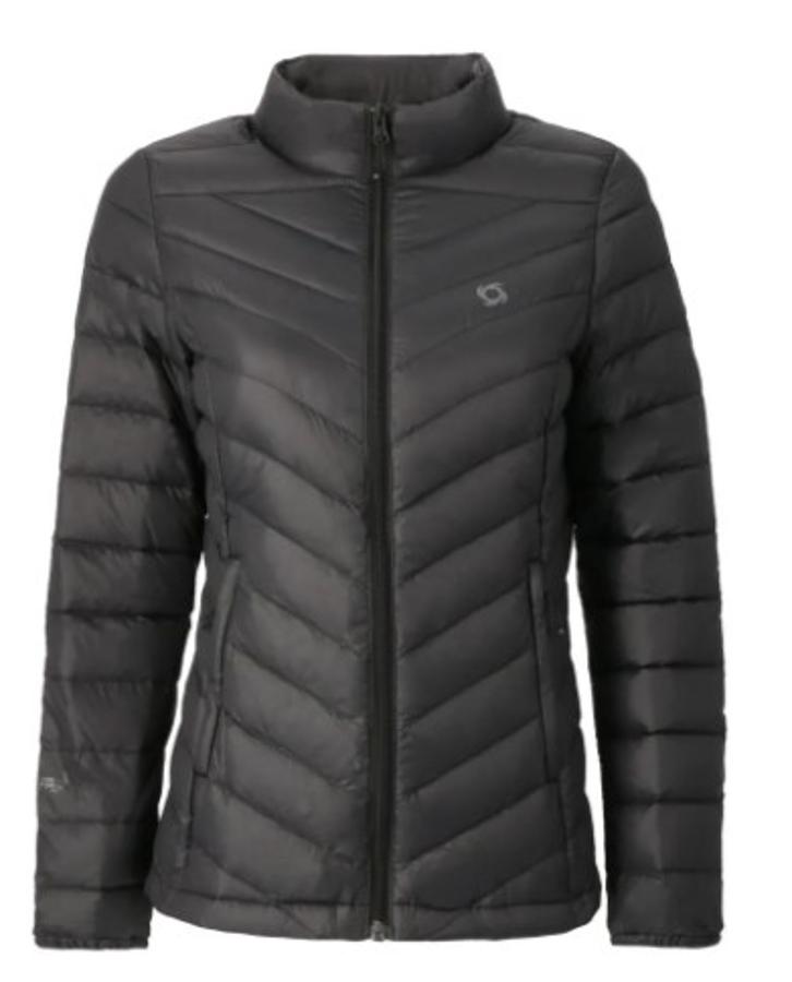 Chaqueta Pluma Doite Eboni Stripe Mujer Negro