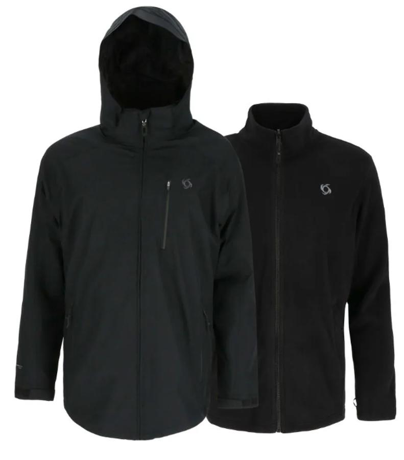 CHAQUETA 3 EN 1 PARBAT HOMBRE NEGRO