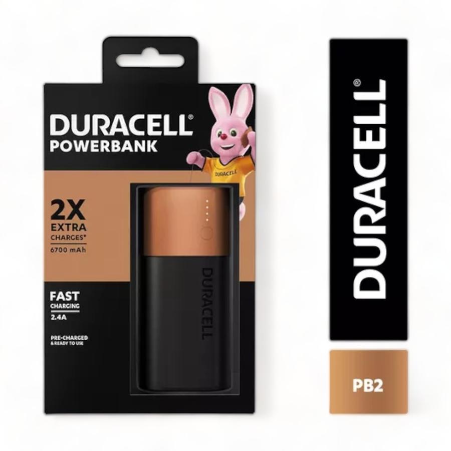 Power Bank Duracell Pb2 6700 Mah Negro