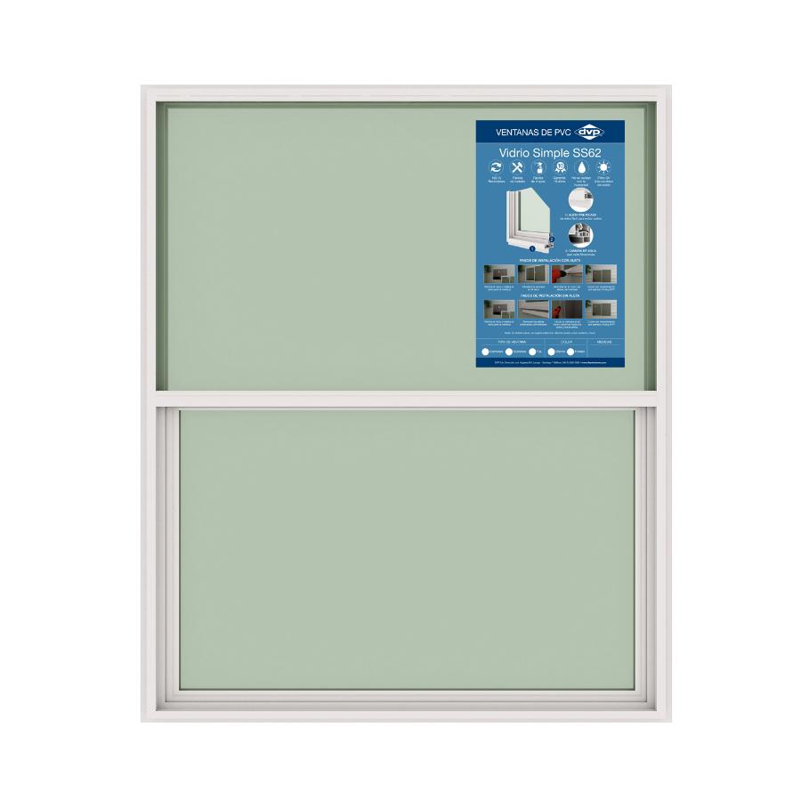 Ventana PVC 50x60cm Guillotina Blanco