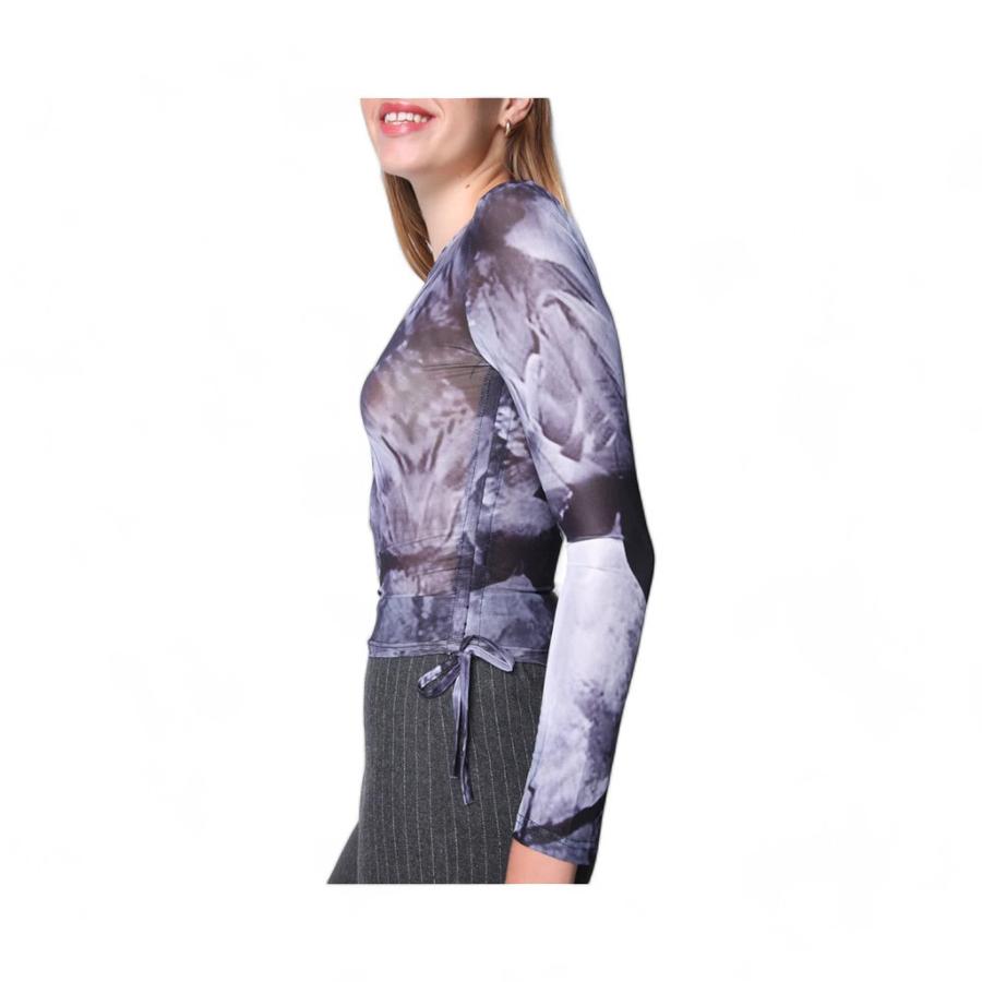 Polera Mesh Mujer Eclipse Atrevida Berni Gris