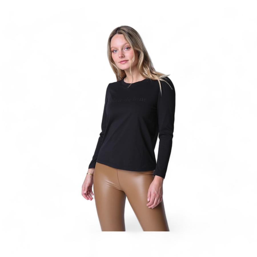Polera Primera Capa Mujer Eclipse Vicky Negro