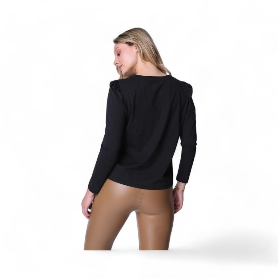 Polera Primera Capa Mujer Eclipse Vicky Negro