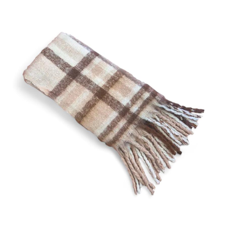 Bufanda Mujer Eclipse Catalina Flecos Beige