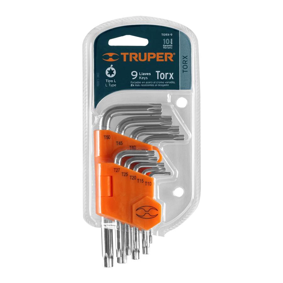 Jgo. Llaves Torx, 9 Pzas. Truper (M.6)