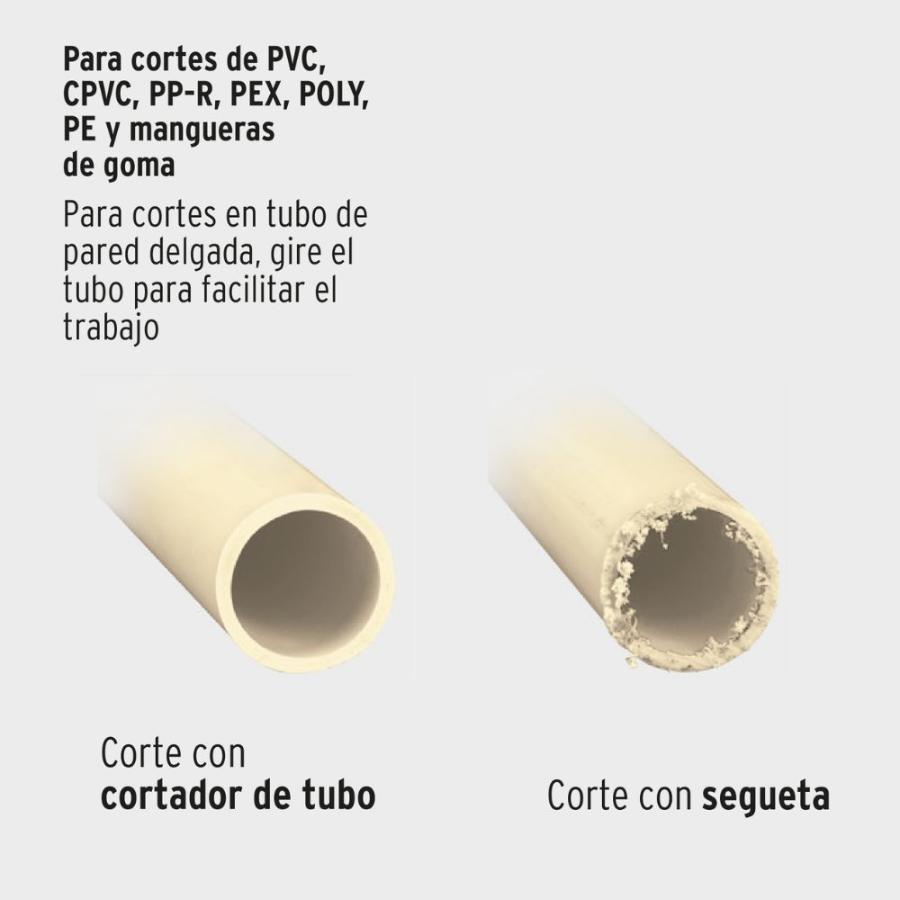 Cortador De Tubo Plastico Hasta 4.1cm Truper Naranjo