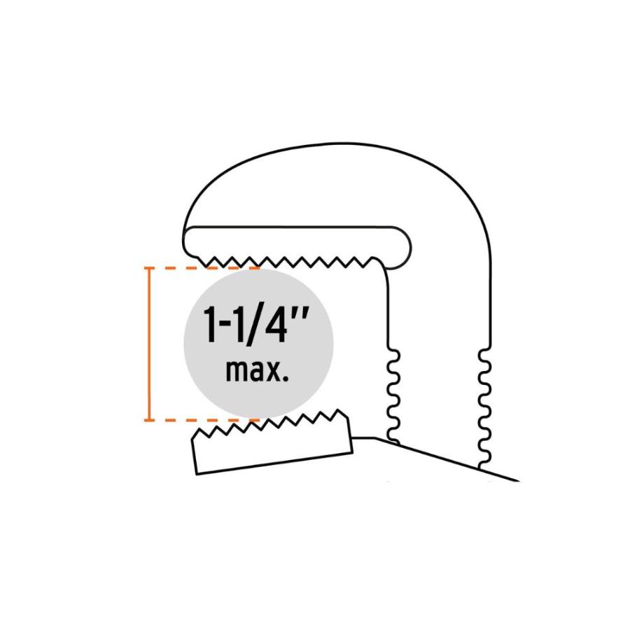 Llave Stilson De Hierro 30cm Truper Naranjo