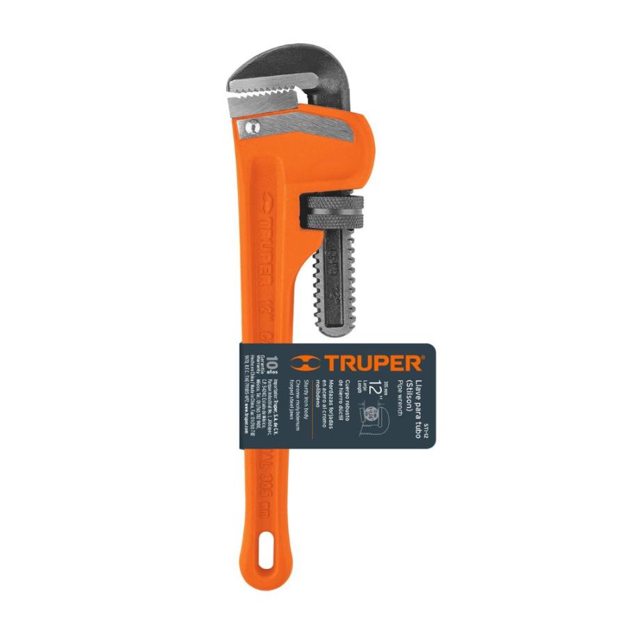 Llave Stilson De Hierro 30cm Truper Naranjo