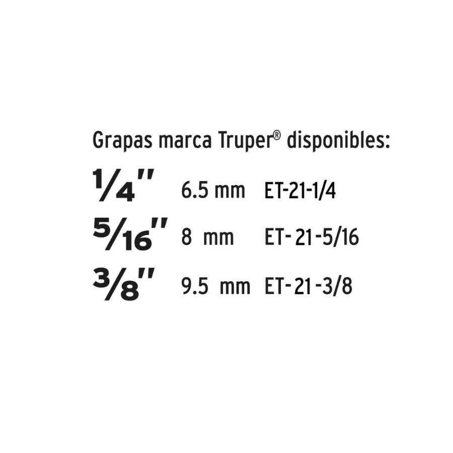 Engrapadora Tipo Pistola Truper Gris