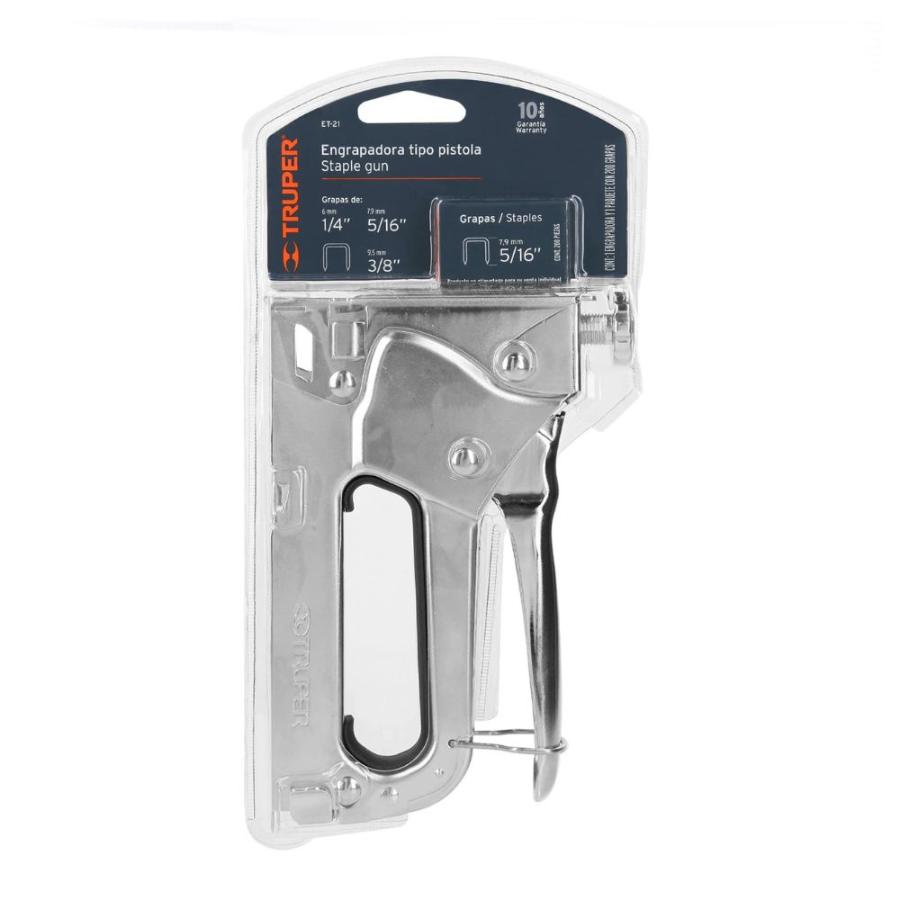 Engrapadora Tipo Pistola Truper Gris